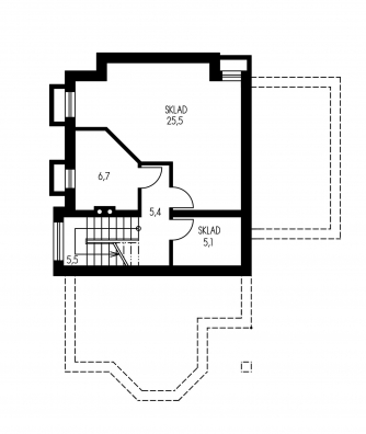 Mirror image | Floor plan of basement - PREMIER 95